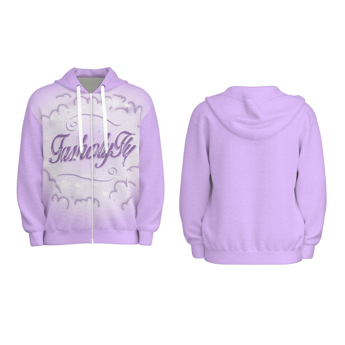 Lavender Thermal | Zip-Up Hoodie
