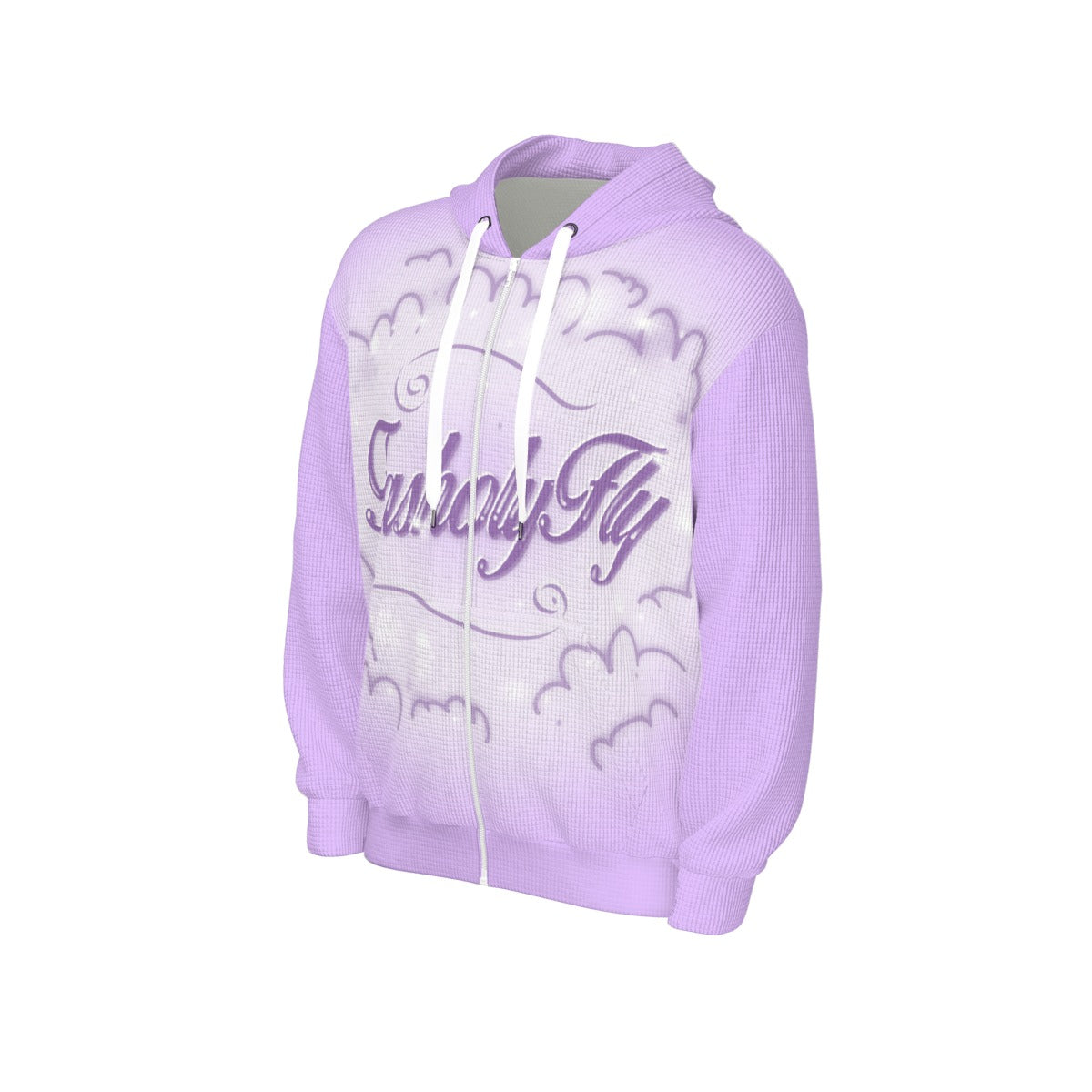 Lavender Thermal | Zip-Up Hoodie