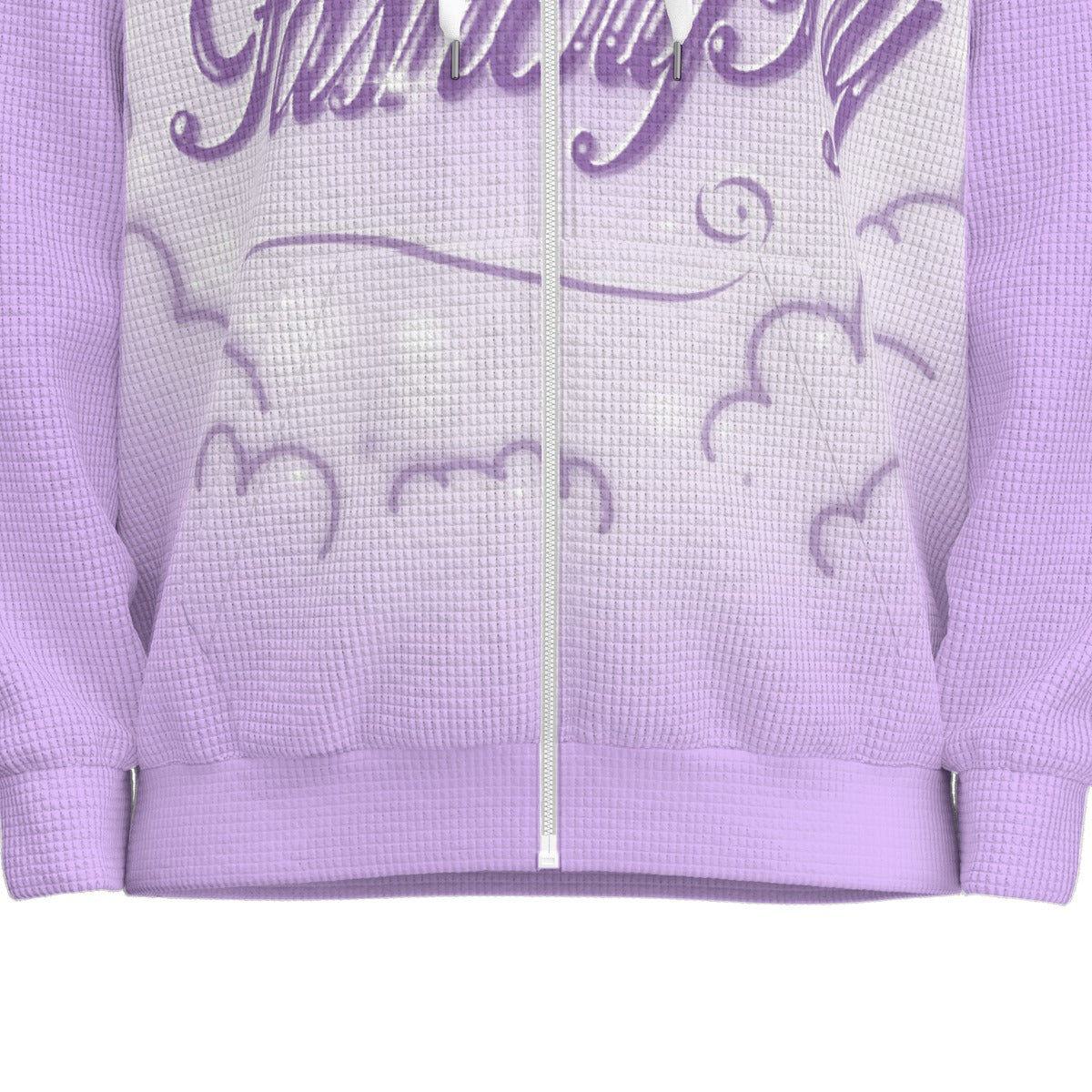 Lavender Thermal | Zip-Up Hoodie