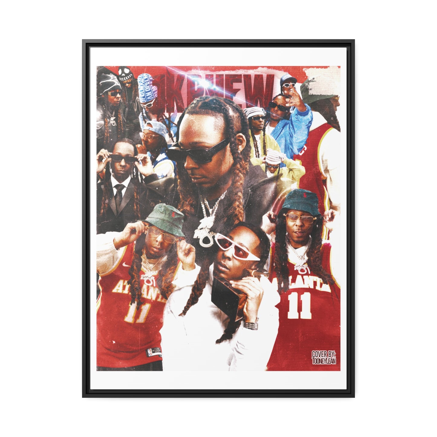 1K Phew | Matte Canvas Framed