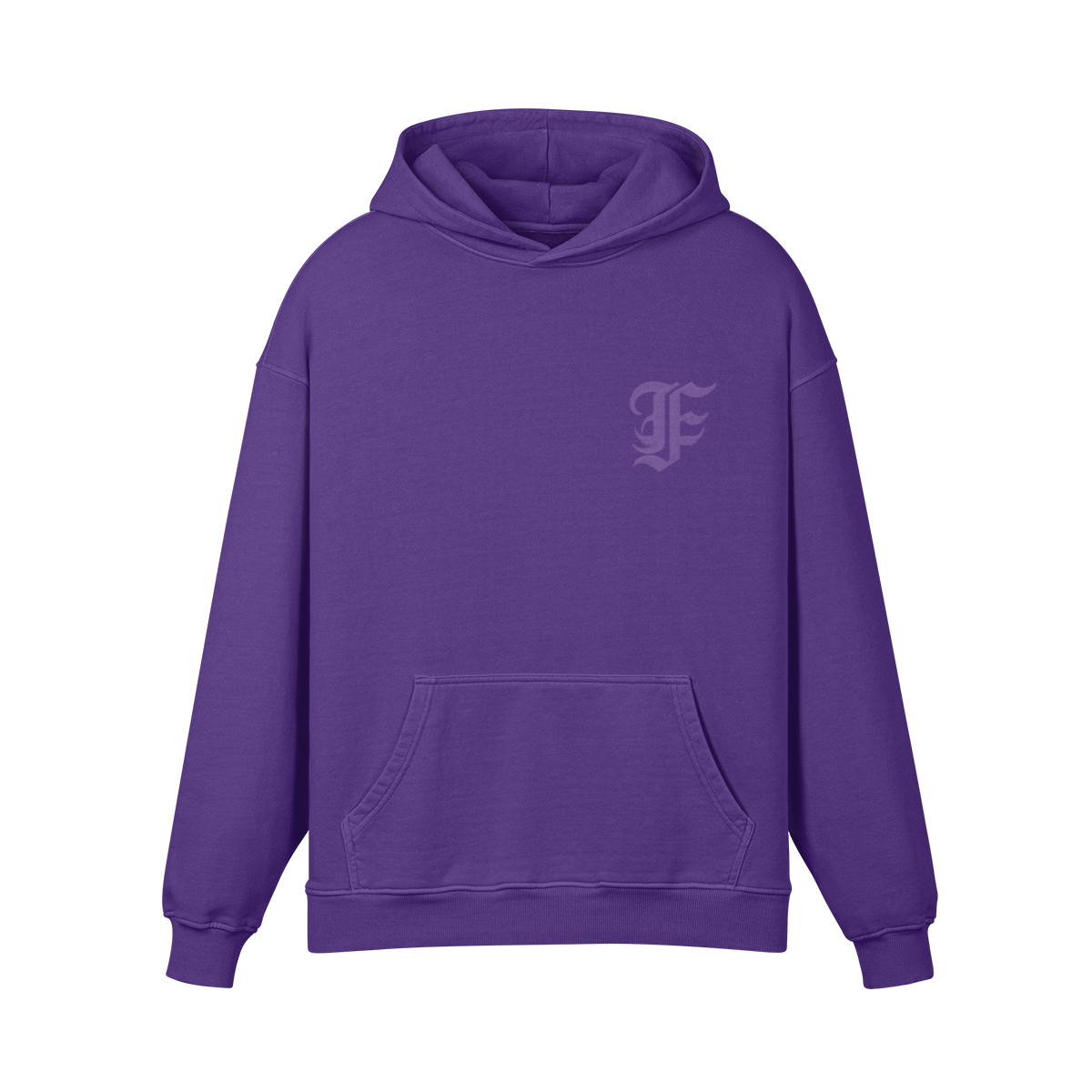 FFPurple Classic Embroidered | Heavyweight Hoodie (440GSM)