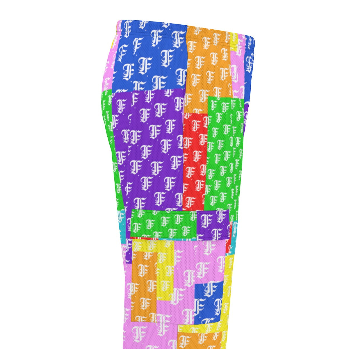 Multi-Color Patchwork | Track Cargo Pants