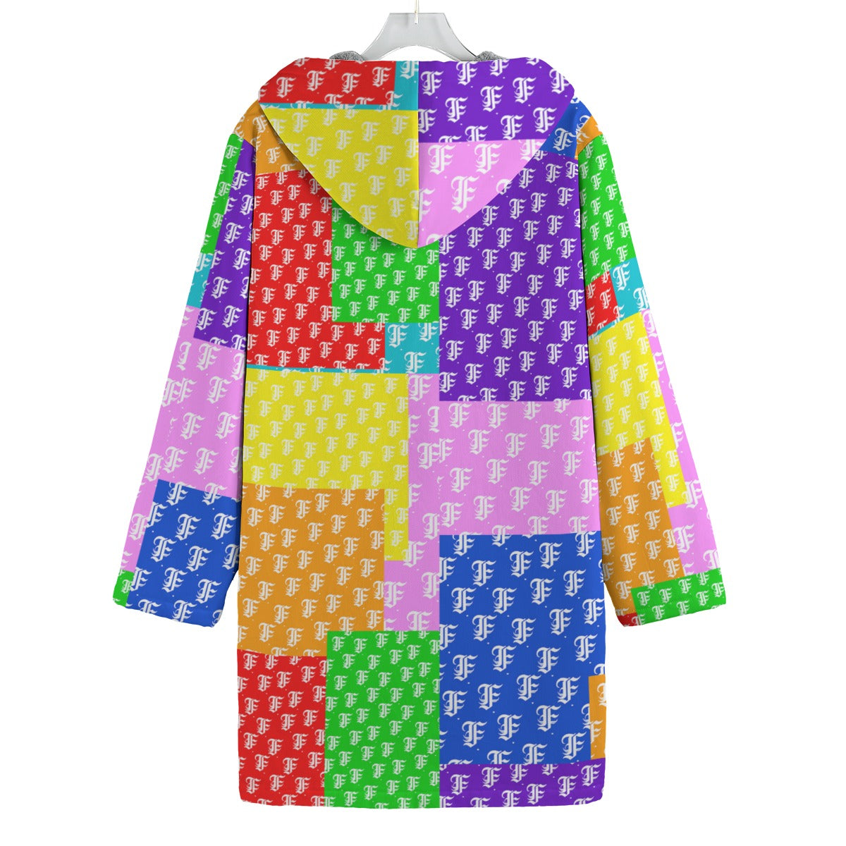 Multi-Color Patchwork | Fleece Canvas Coat