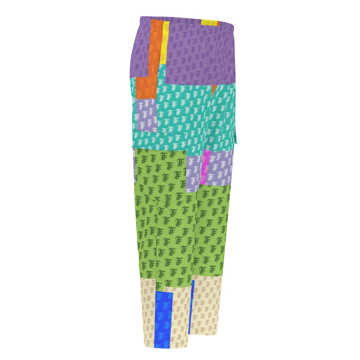 Pastel Patchwork | Track Cargo Pants