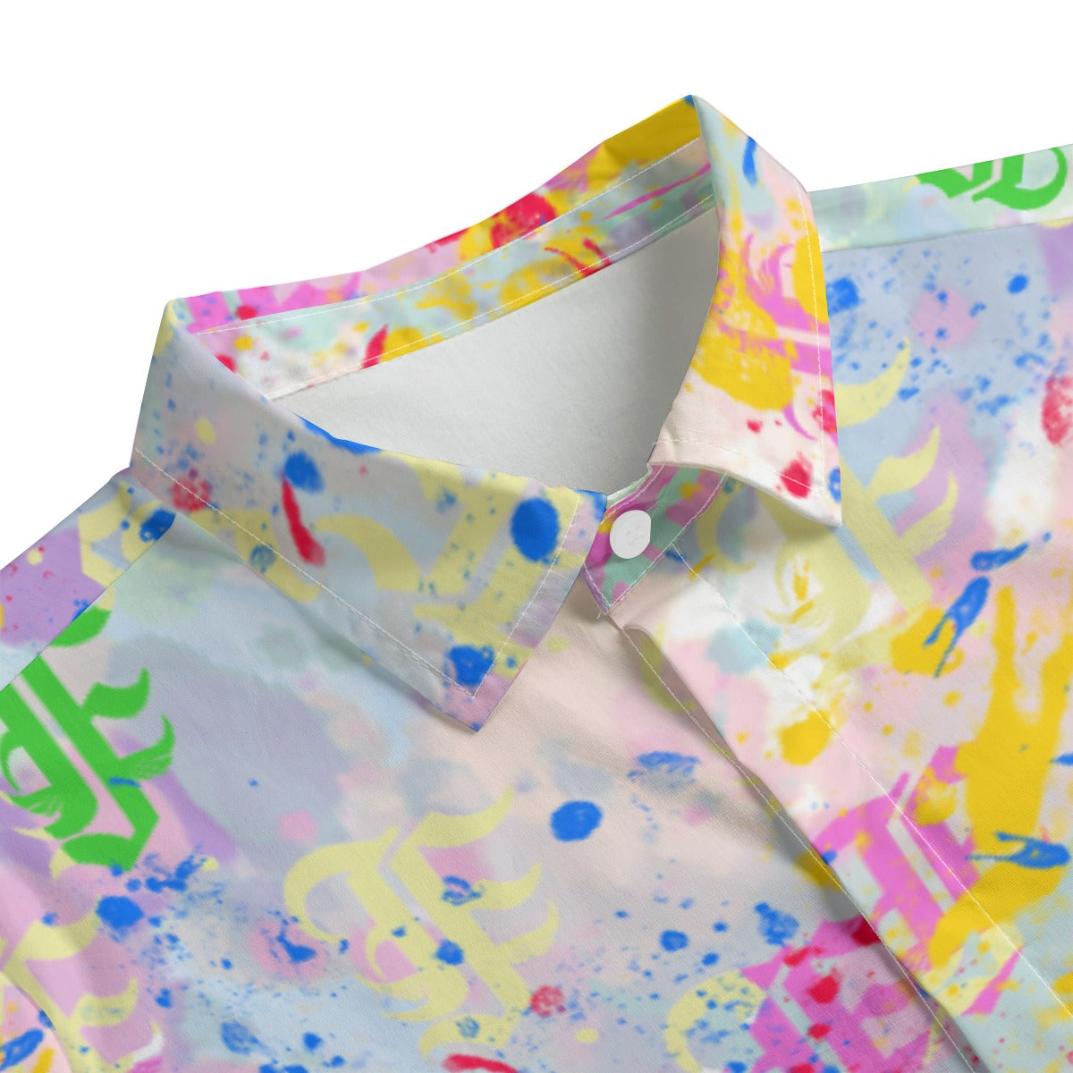 FFPastelSplatta Button-Up |115GSM Cotton poplin