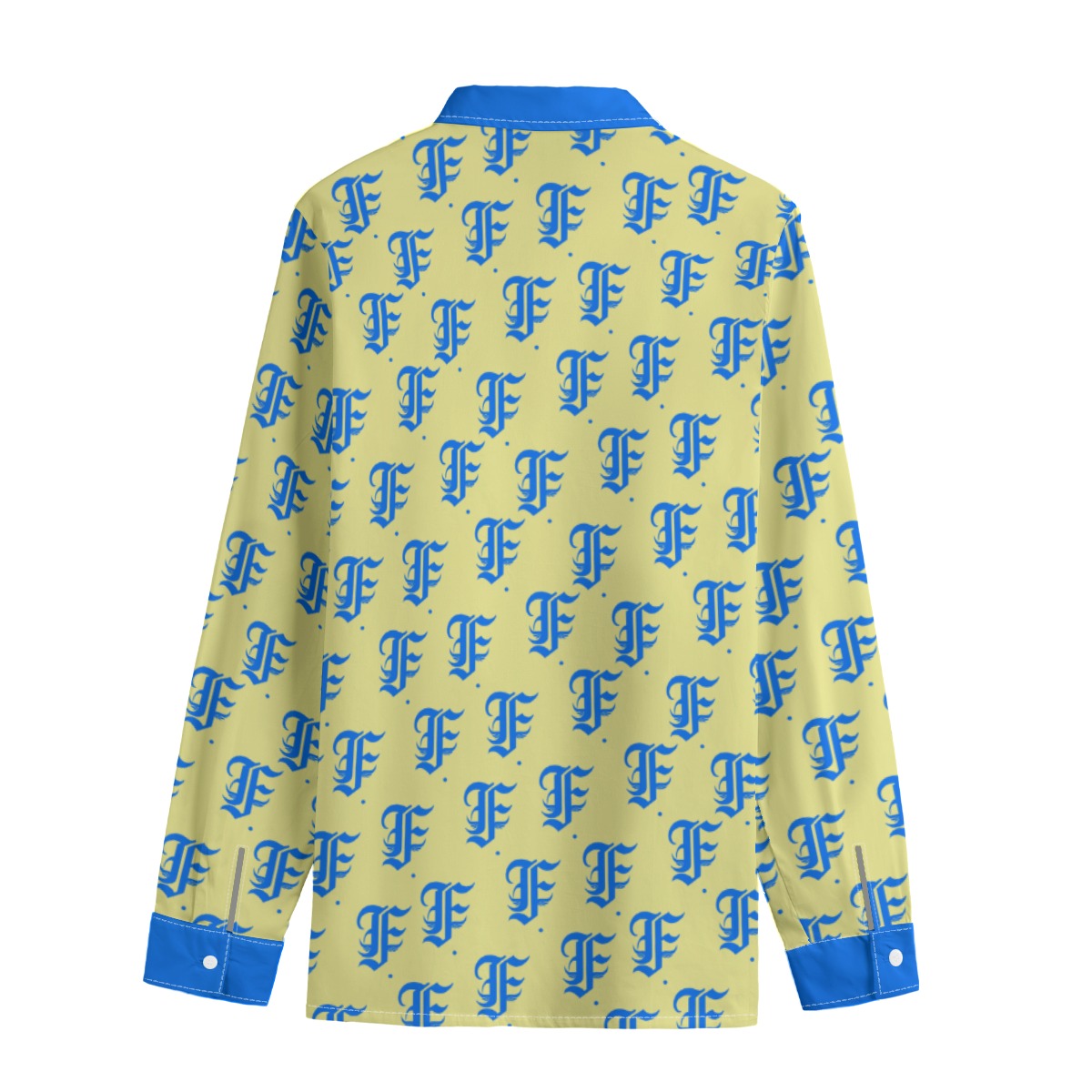 FFCremeBlu Button-Up |115GSM Cotton poplin