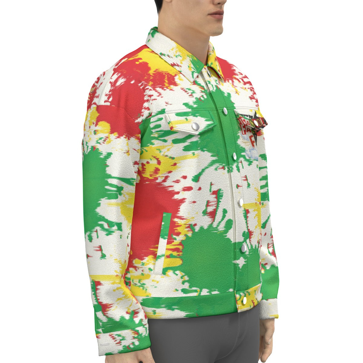 OG FF Paint Splatter Trucker Jacket | 245GSM Cotton