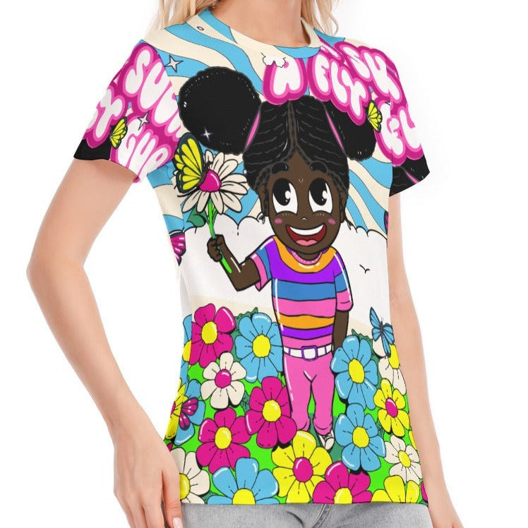 FlyGurl AOP Tee | 190GSM Cotton
