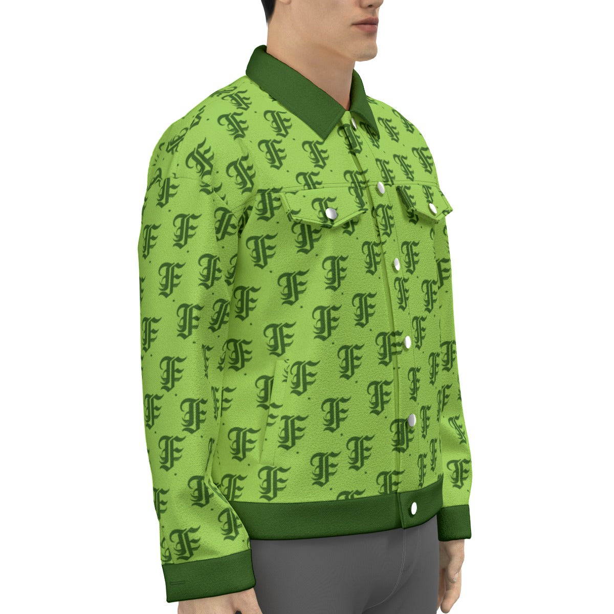 FFGreen Trucker Jacket | 245GSM Cotton
