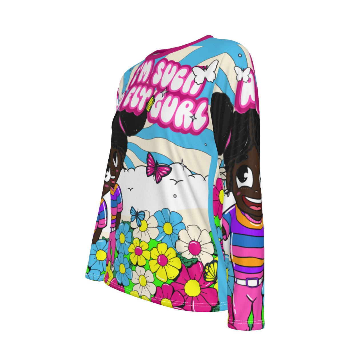 FlyGurl Oversized AOP Tee | 190GSM Cotton
