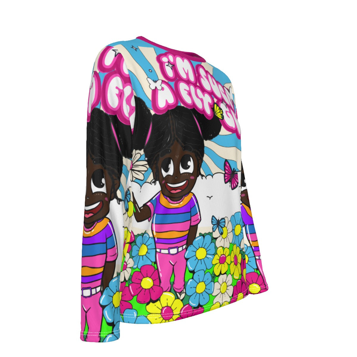 FlyGurl Oversized AOP Tee | 190GSM Cotton