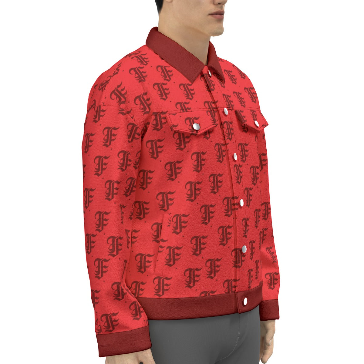 FFRed Trucker Jacket | 245GSM Cotton
