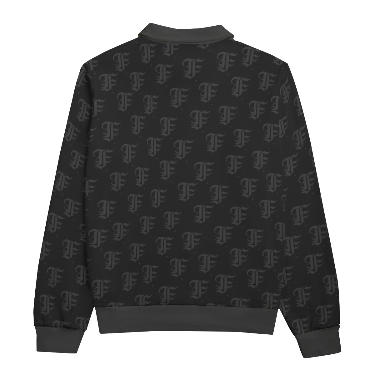 FFBlack Heavyweight Zip-Up Polo | 310GSM Cotton