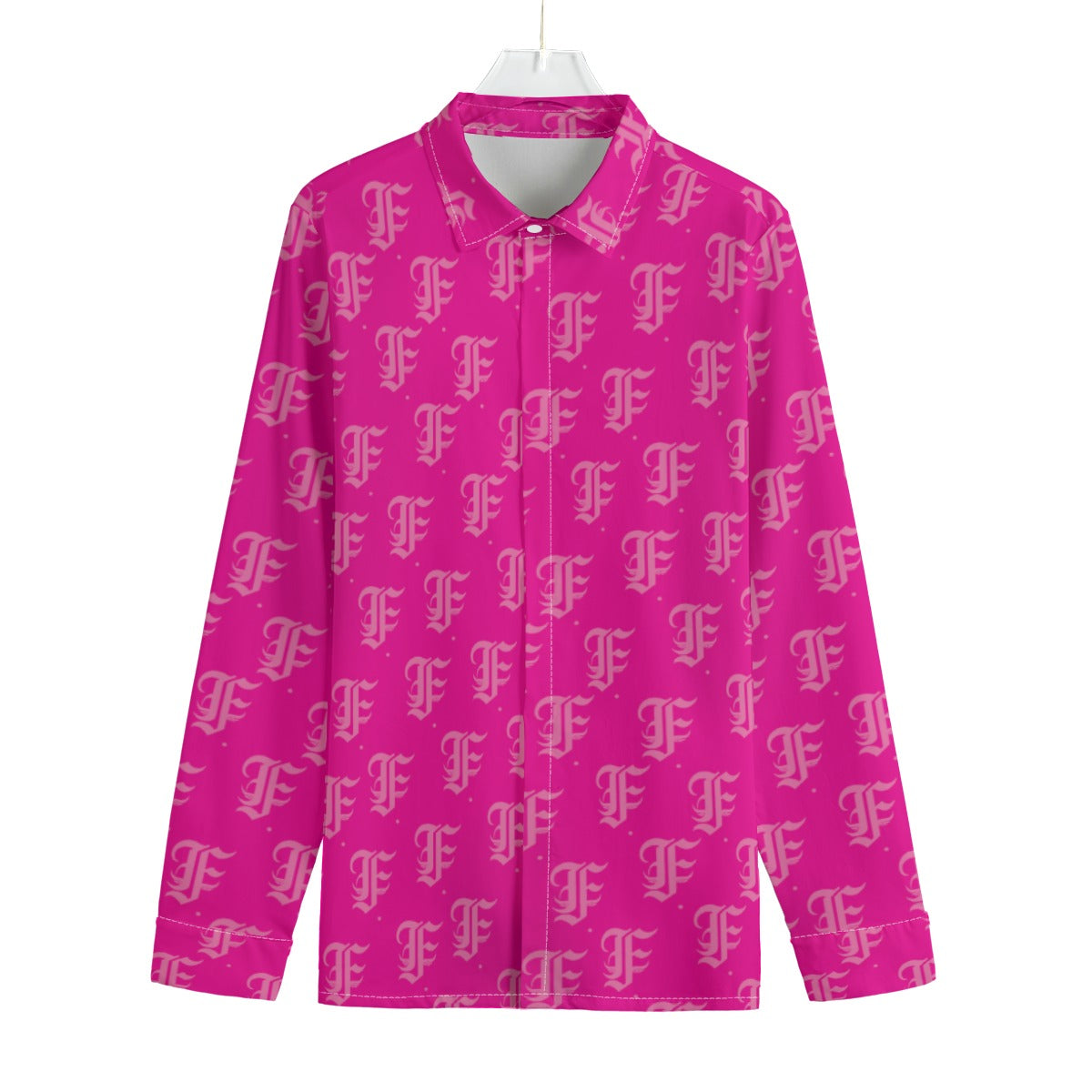 FFHotPink Button-Up |115GSM Cotton poplin