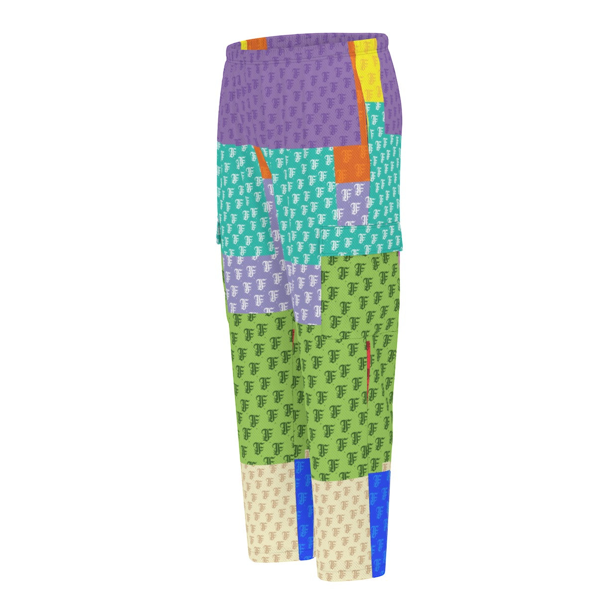 Pastel Patchwork | Track Cargo Pants