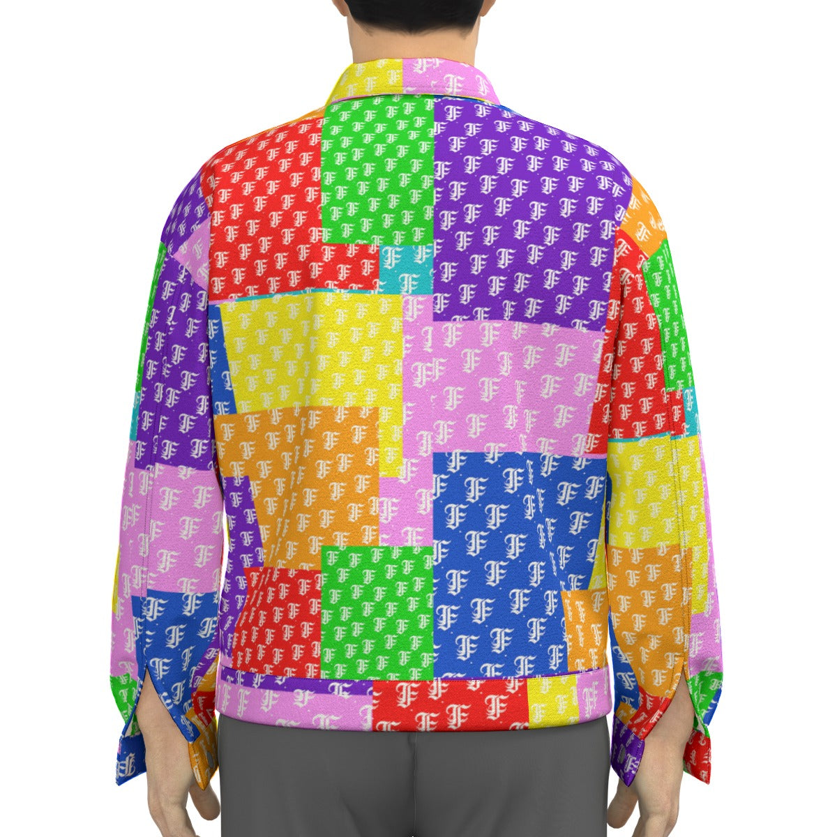 Multi-Color Patchwork Trucker Jacket | 245GSM Cotton