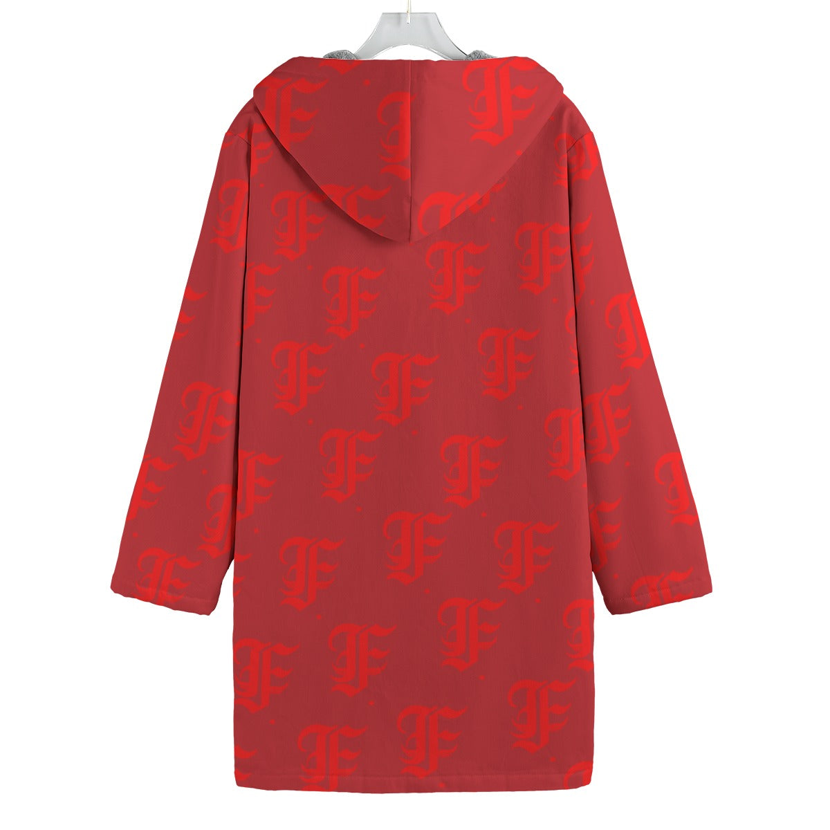 FFDarkCherry | Fleece Canvas Coat