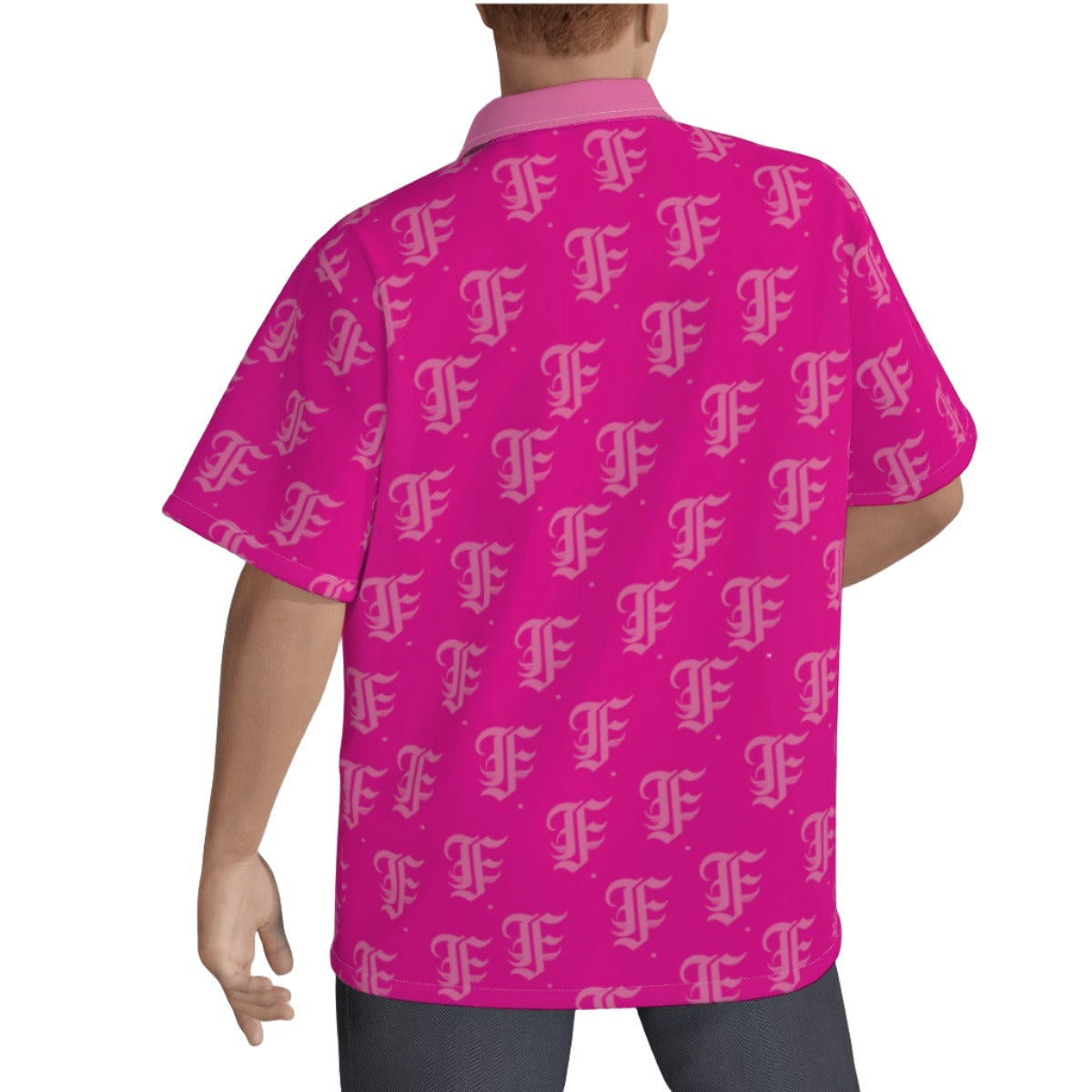 FFHotPink Hawaiian Shirt |115GSM Cotton poplin