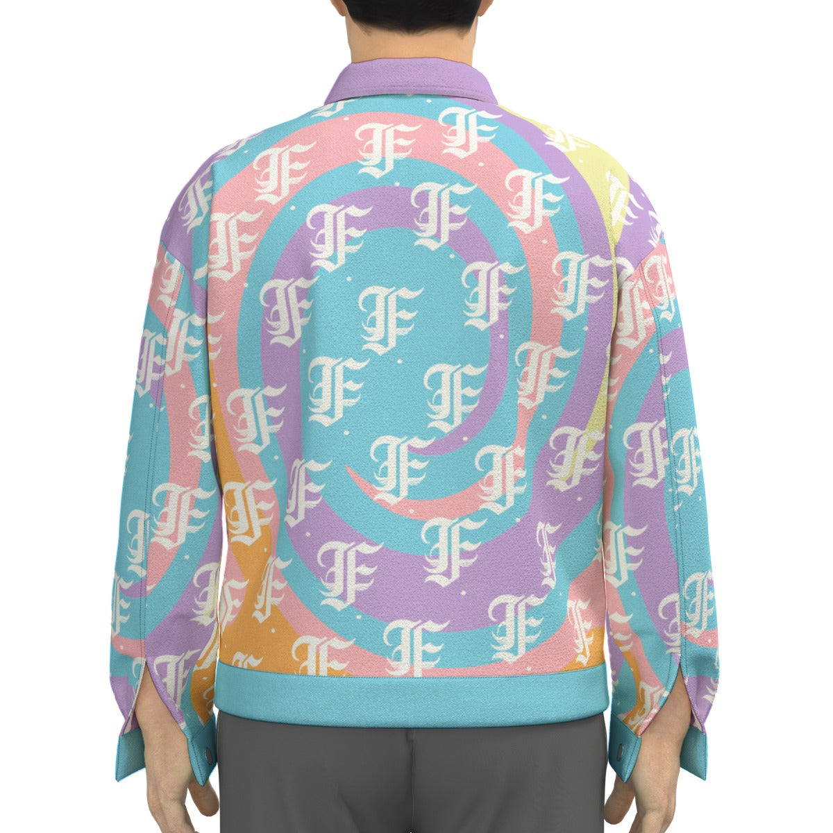 FFPastelSwirl Trucker Jacket | 245GSM Cotton