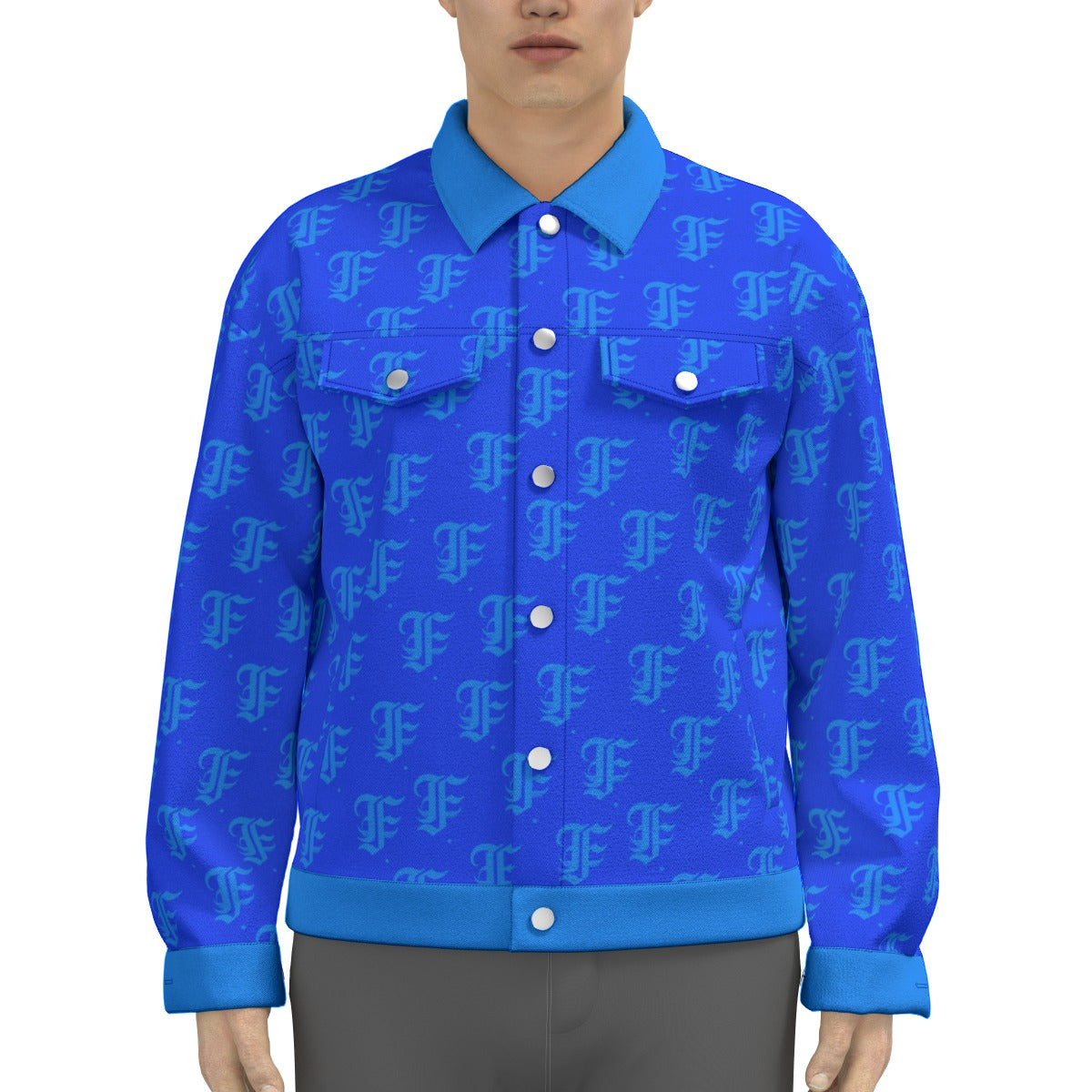 FFBlue Trucker Jacket | 245GSM Cotton