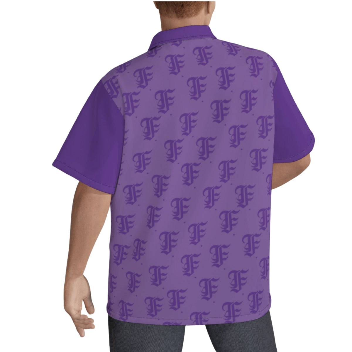 FFPurple Hawaiian Shirt |115GSM Cotton poplin