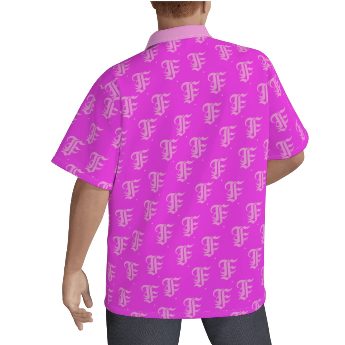 FFPink Hawaiian Shirt |115GSM Cotton poplin