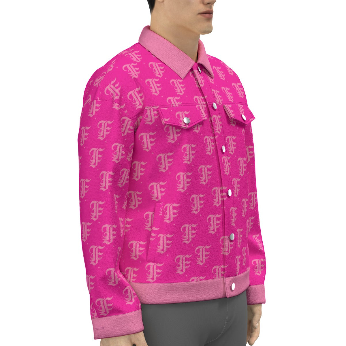 FFHotPink Trucker Jacket | 245GSM Cotton