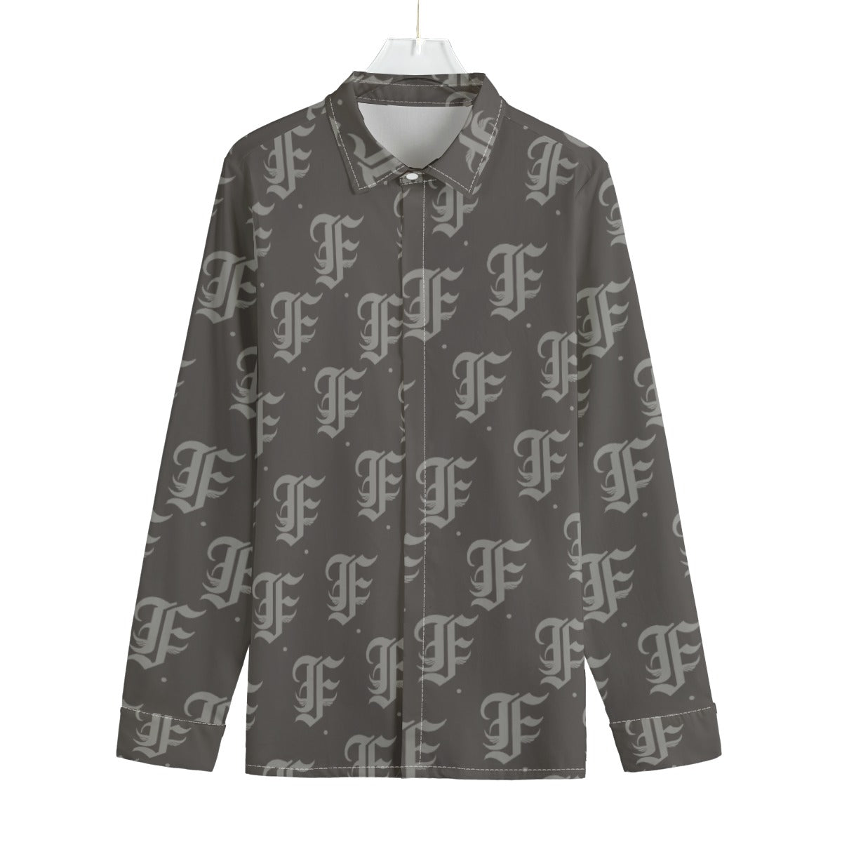 FFGrey Button-Up |115GSM Cotton poplin