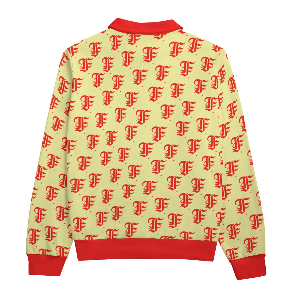 FFCremeRed Heavyweight Zip-Up Polo | 310GSM Cotton