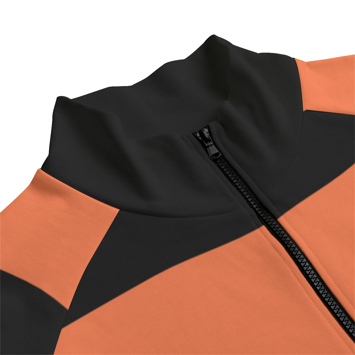 Orange&Black Striped Zip-up | 310GSM Cotton