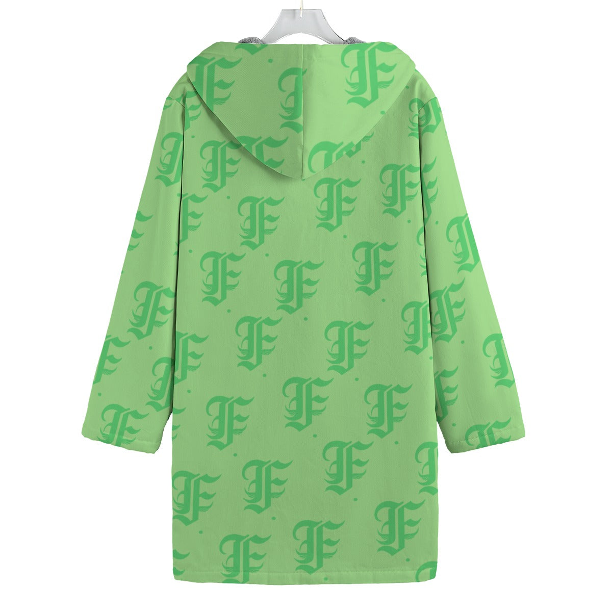 FFMintGreen | Fleece Canvas Coat