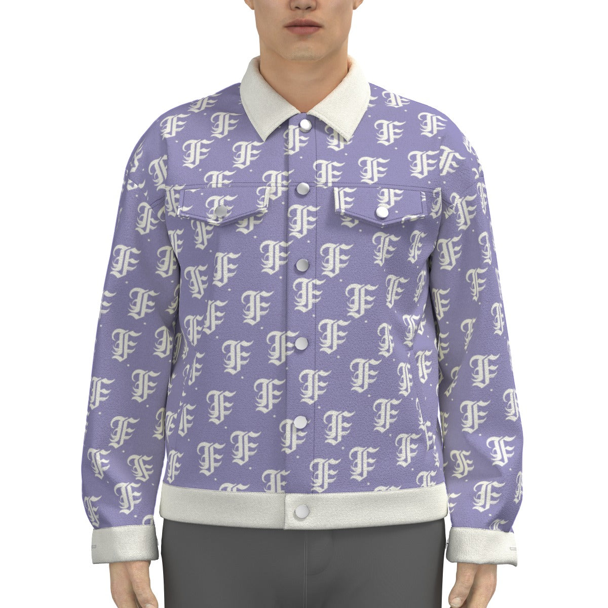 FFLavender Trucker Jacket | 245GSM Cotton
