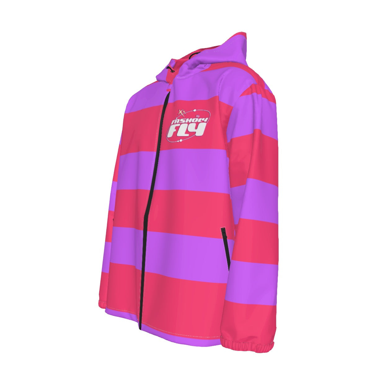 Pink & Purple Striped | Windbreaker