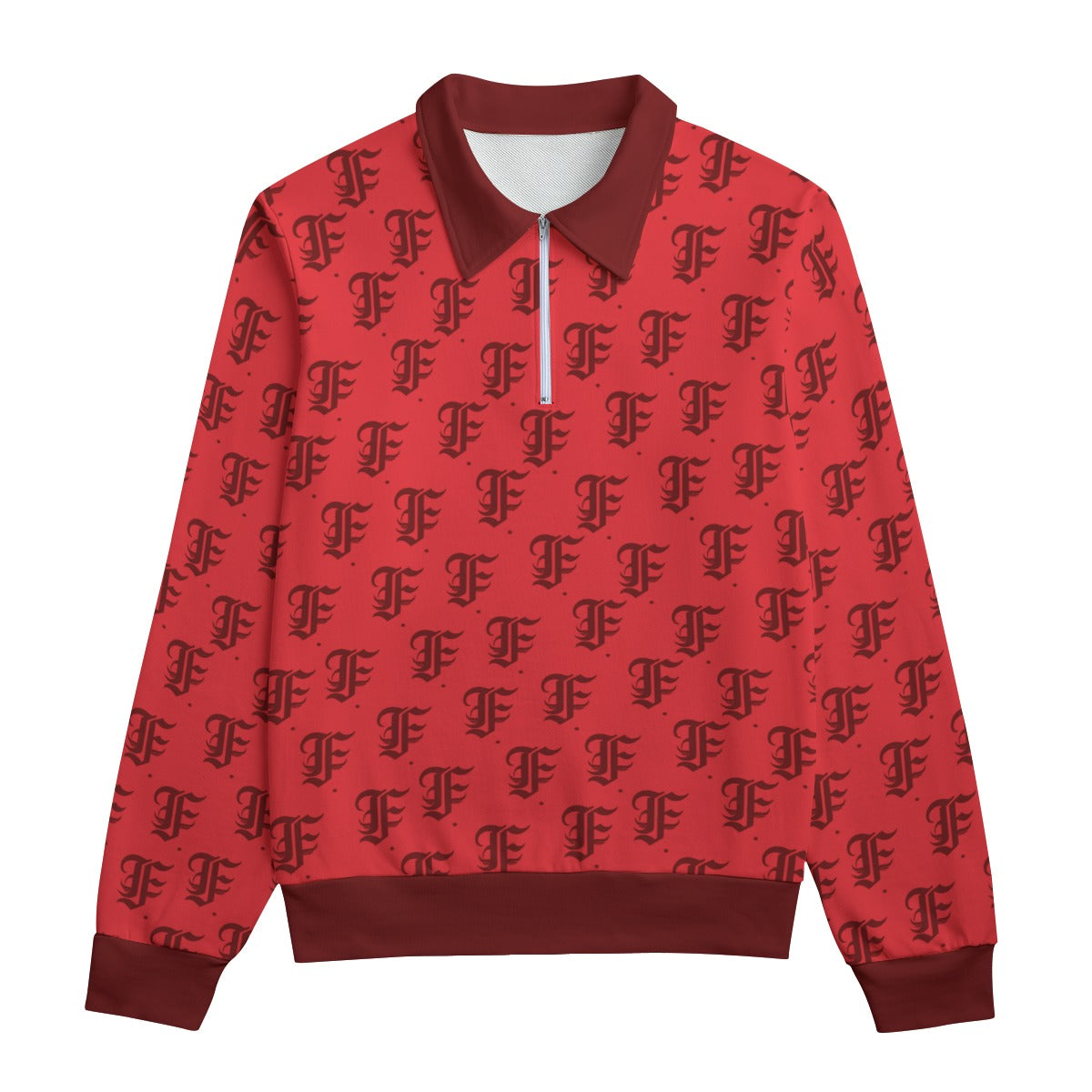 FFRed Heavyweight Zip-Up Polo | 310GSM Cotton