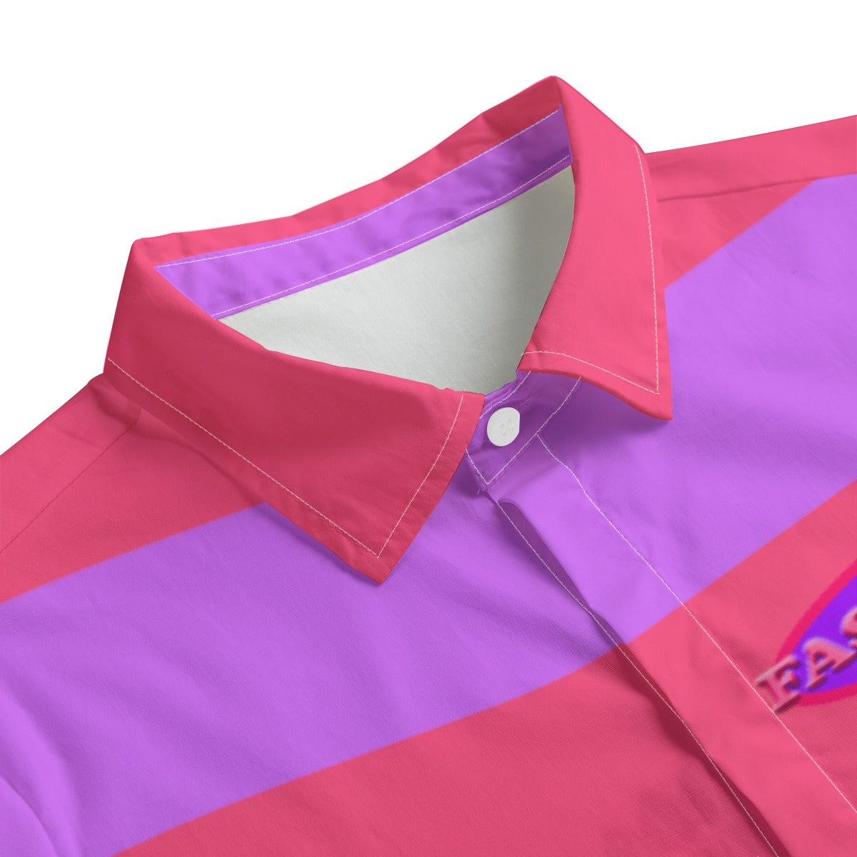 Purple&Pink Striped Button-Up |115GSM Cotton poplin