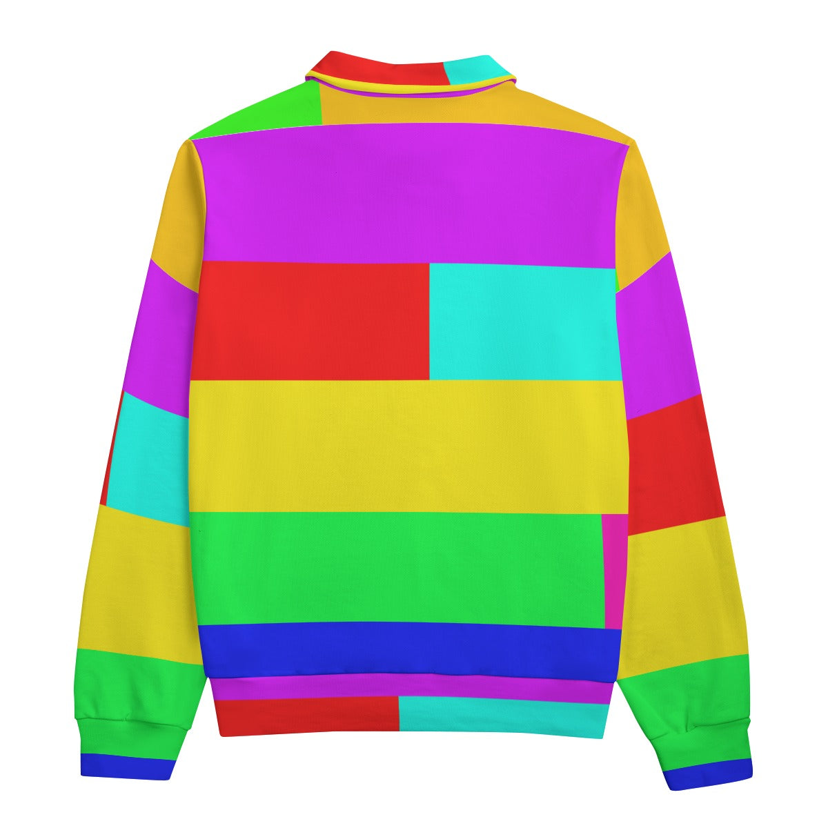 PopArt Striped Heavyweight Zip-Up Polo | 310GSM Cotton