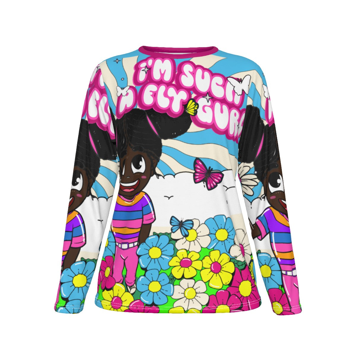 FlyGurl Oversized AOP Tee | 190GSM Cotton