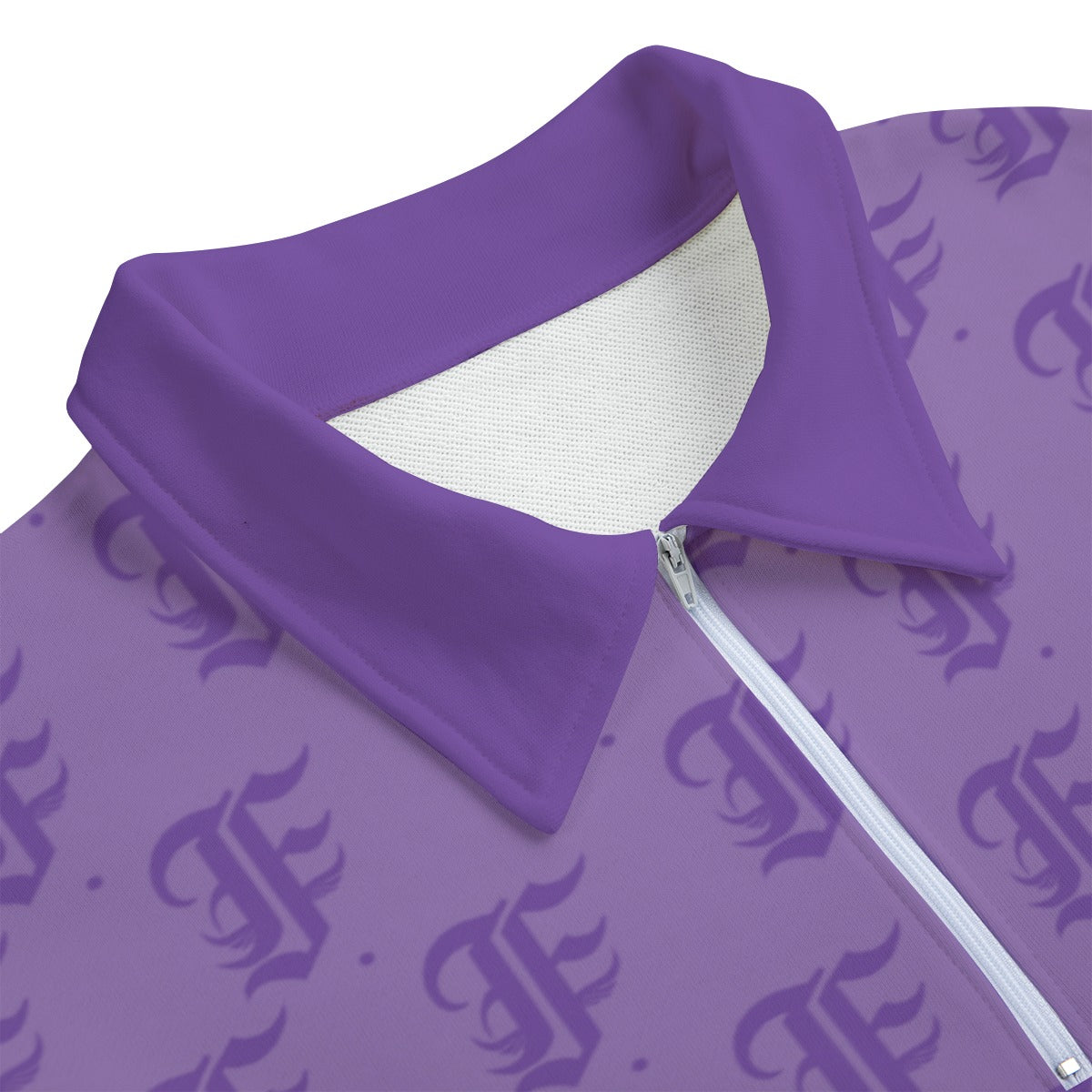 FFPurple Heavyweight Zip-Up Polo | 310GSM Cotton
