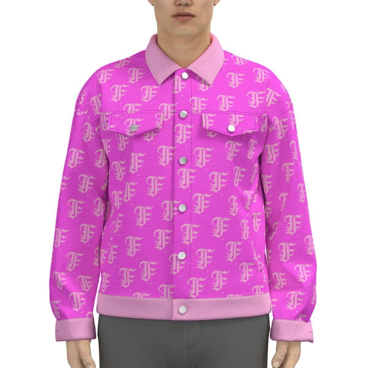 FFPink Trucker Jacket | 245GSM Cotton