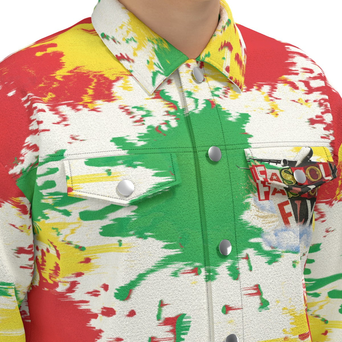 OG FF Paint Splatter Trucker Jacket | 245GSM Cotton