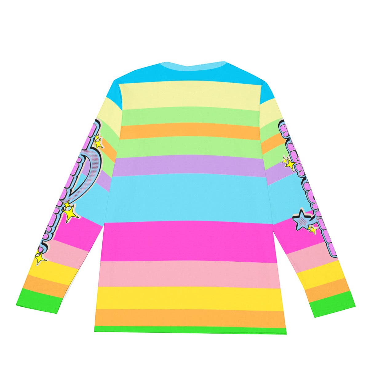 Pastel Striped Long Sleeve(AOP) | 190GSM Cotton