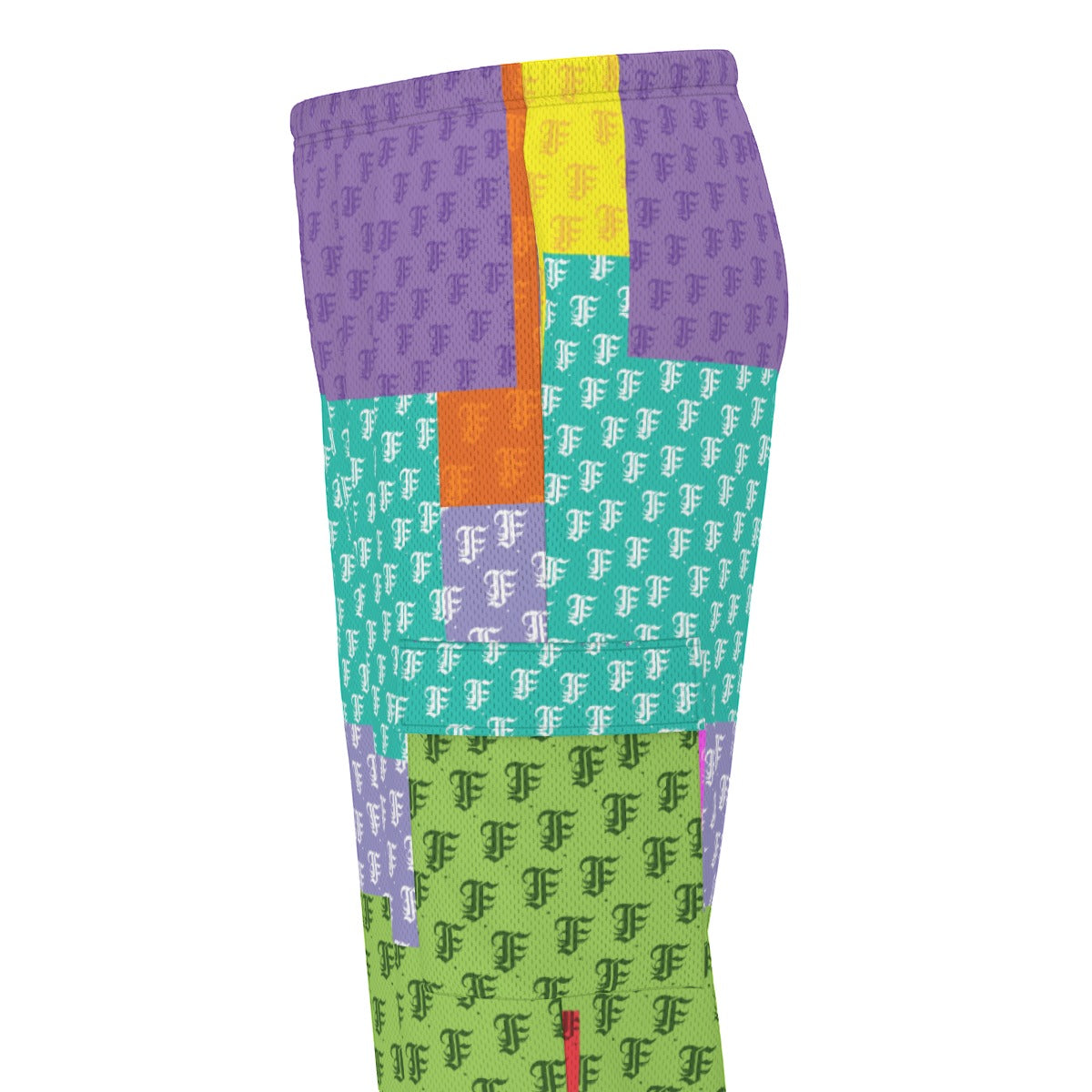 Pastel Patchwork | Track Cargo Pants