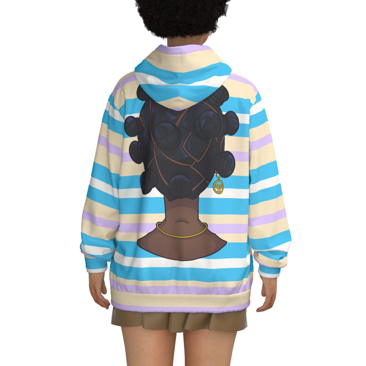 Bantu Baddie AOP Hoodie | 310GSM Cotton