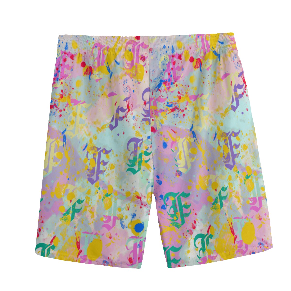 FFPastel Splatter Shorts | 115GSM Cotton poplin