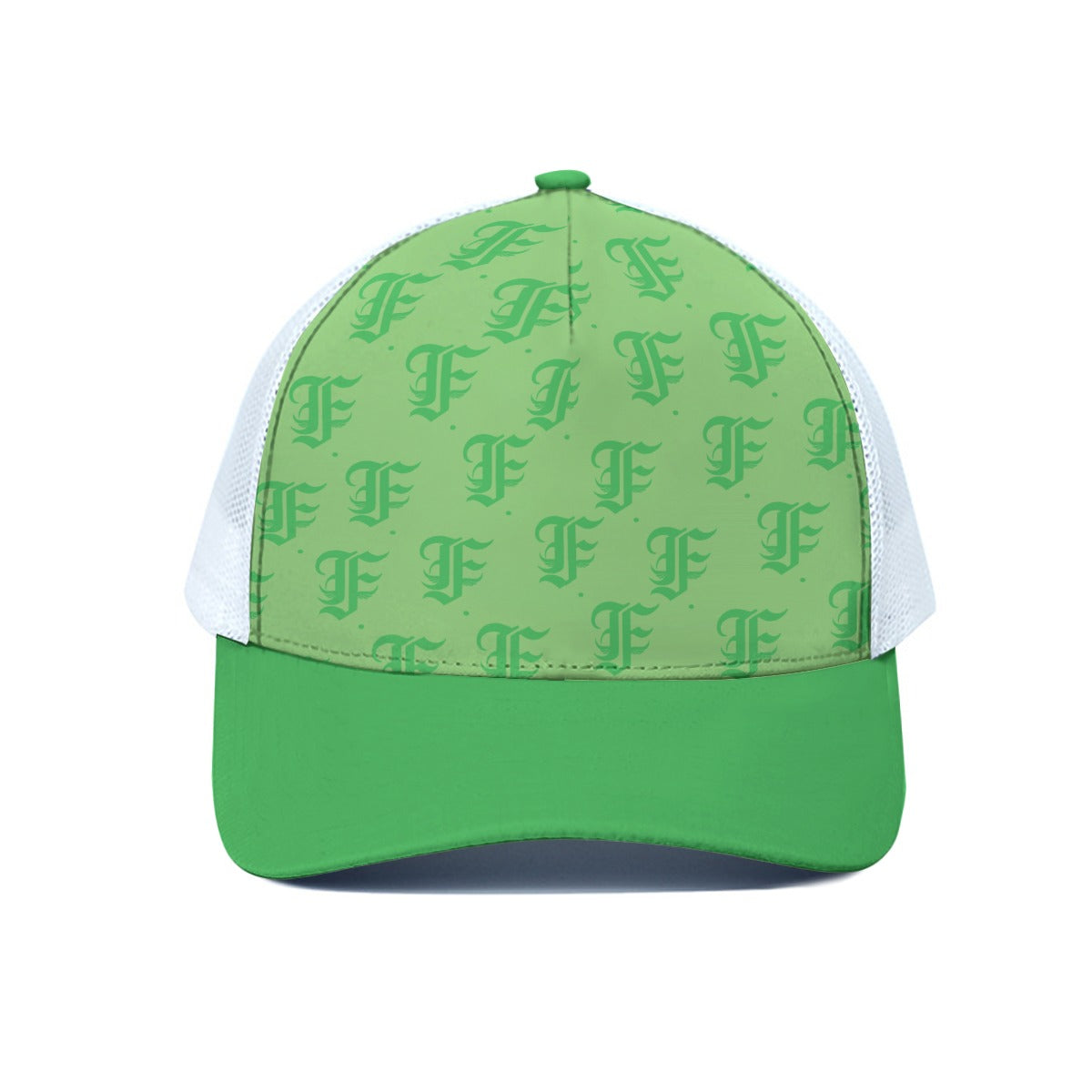 FFMintGreen | Cap W/ White Half-mesh