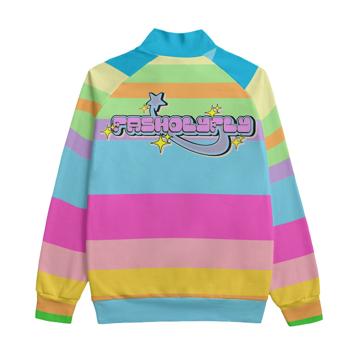 PastelStripped Zip-up | 310GSM Cotton