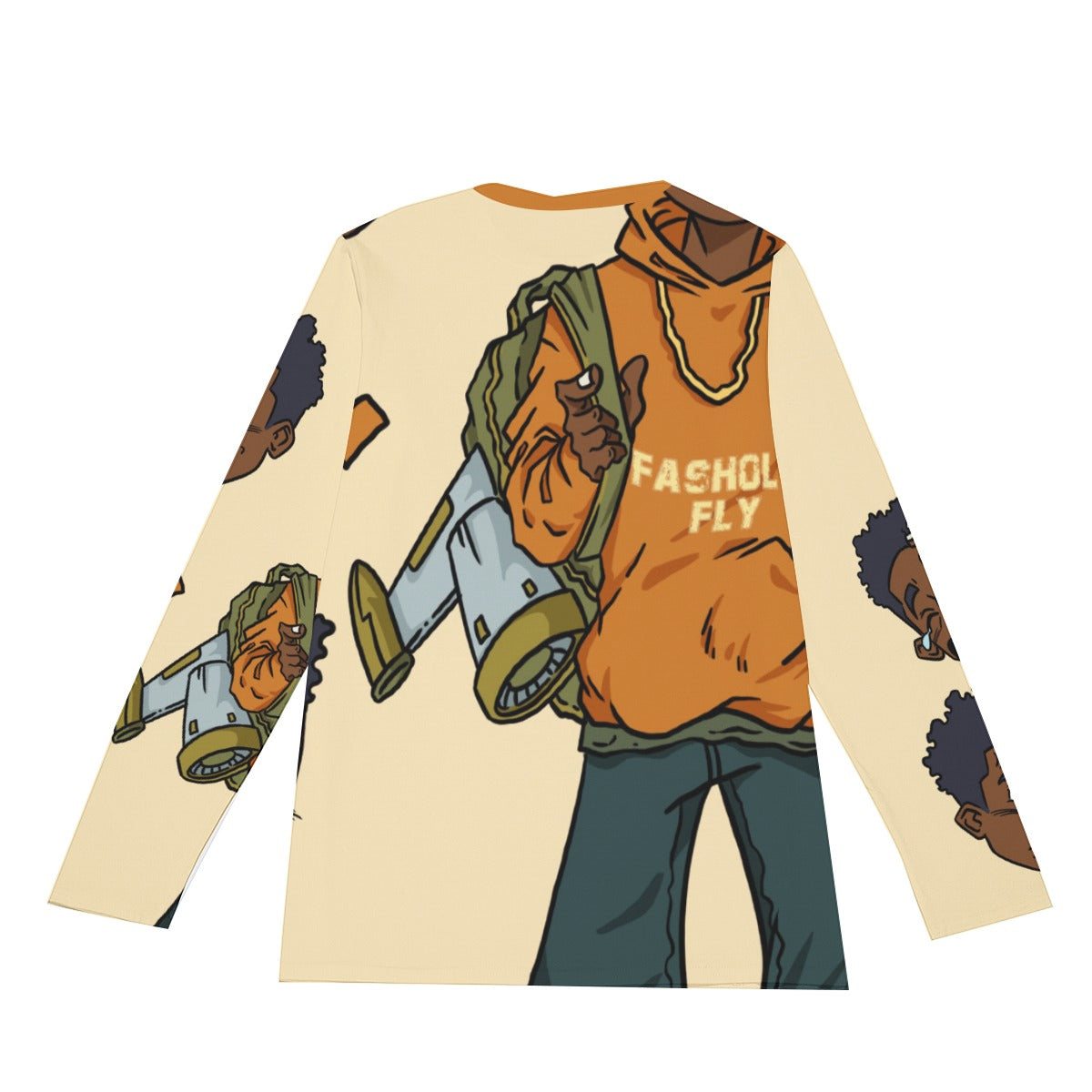 Mood: FasholyFly Long Sleeve(AOP) | 190GSM Cotton