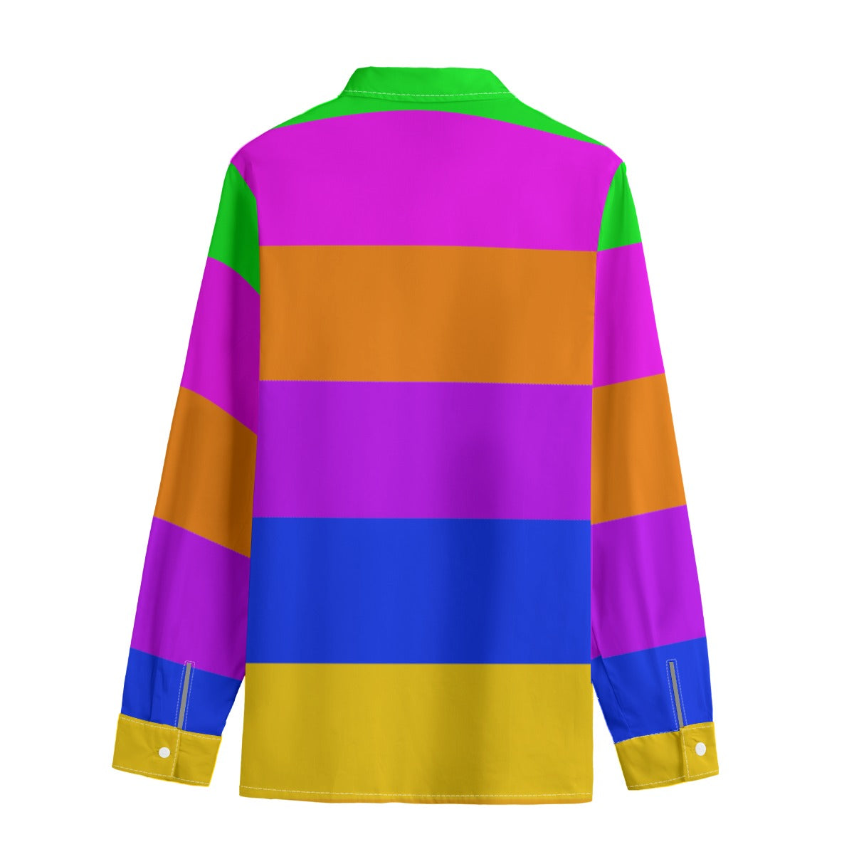 Neon Striped Button-Up |115GSM Cotton poplin