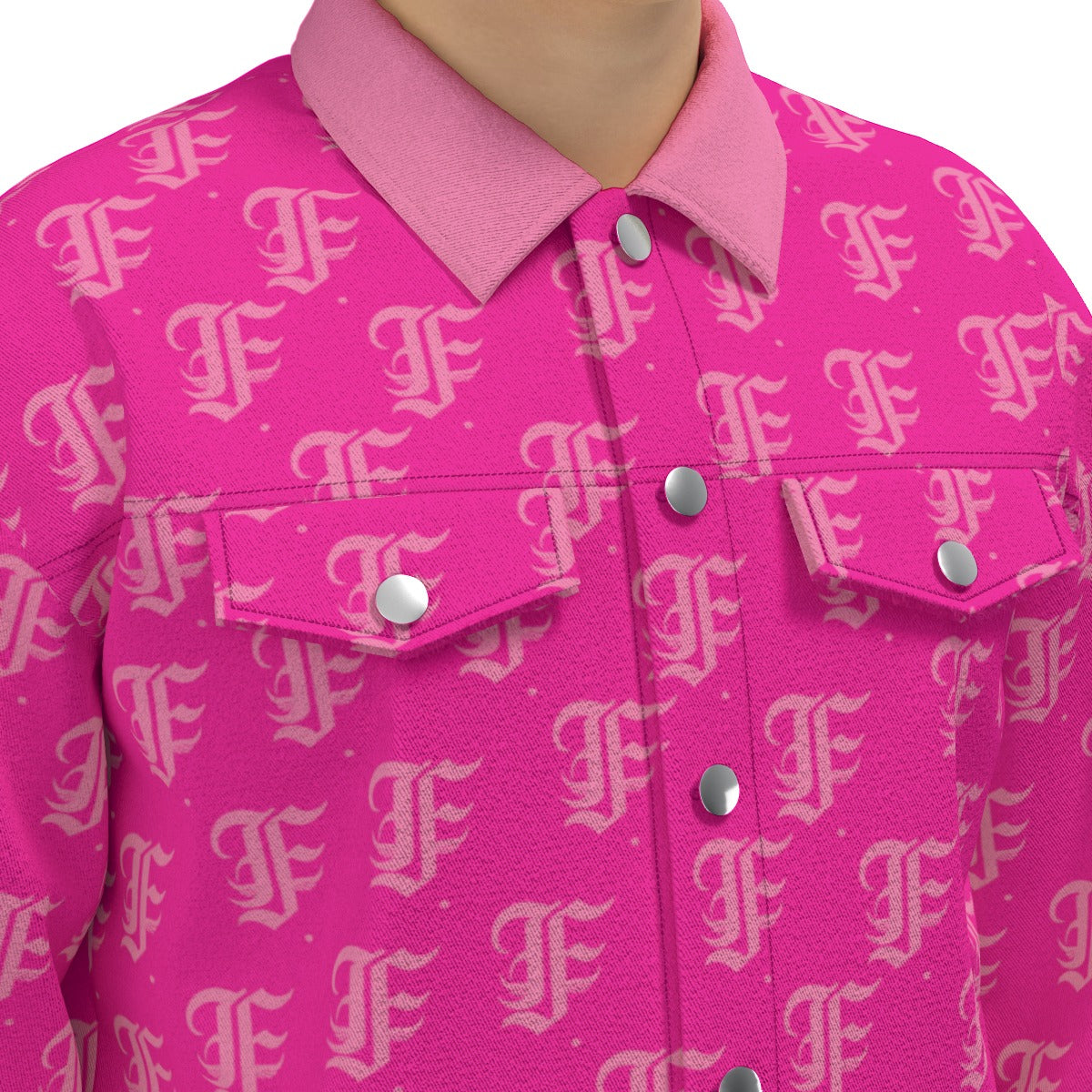 FFHotPink Trucker Jacket | 245GSM Cotton