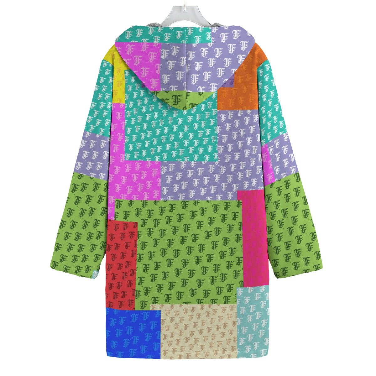 Pastel Patchwork | Fleece Canvas Coat